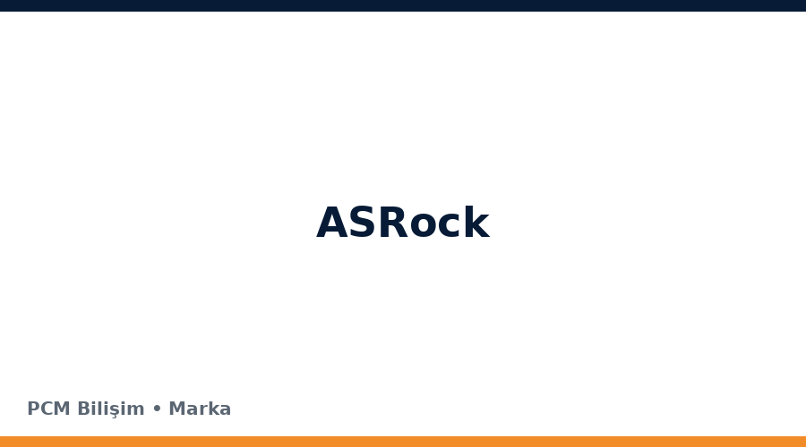 ASRock bilgisayar ve teknoloji markası