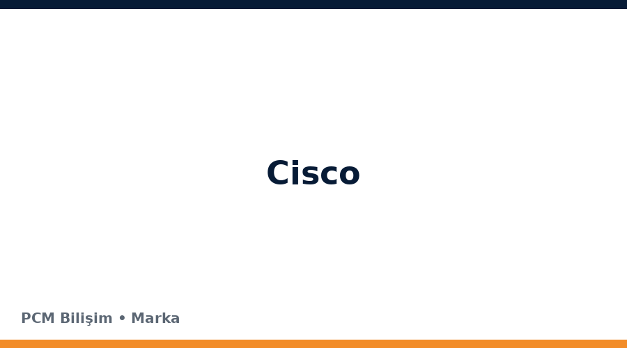 Cisco bilgisayar ve teknoloji markası