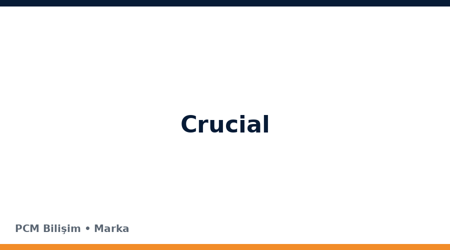 Crucial bilgisayar ve teknoloji markası