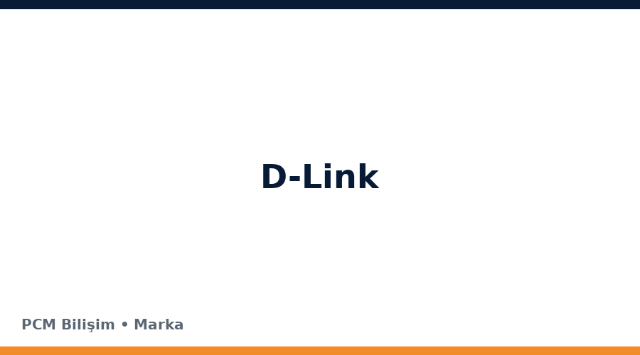 D-Link bilgisayar ve teknoloji markası