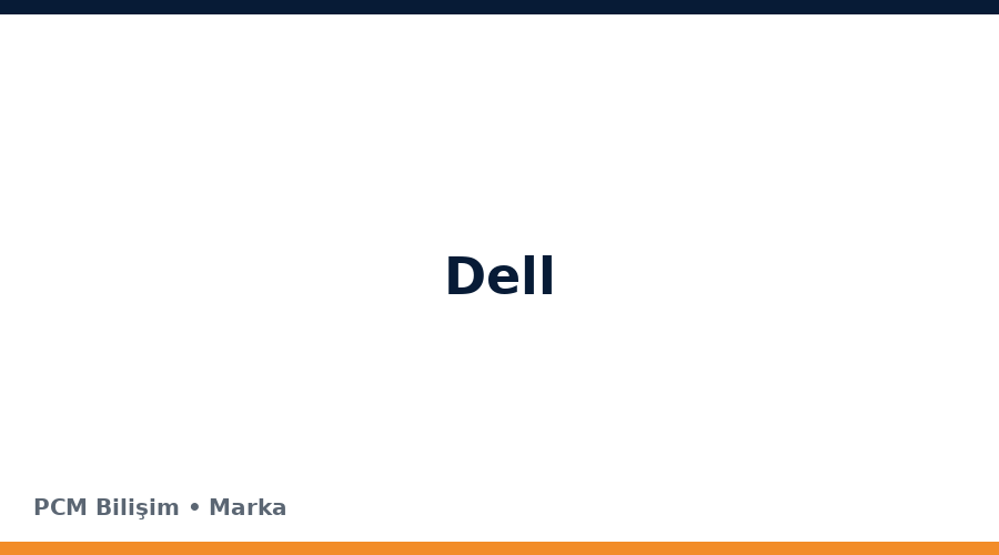 Dell bilgisayar ve teknoloji markası