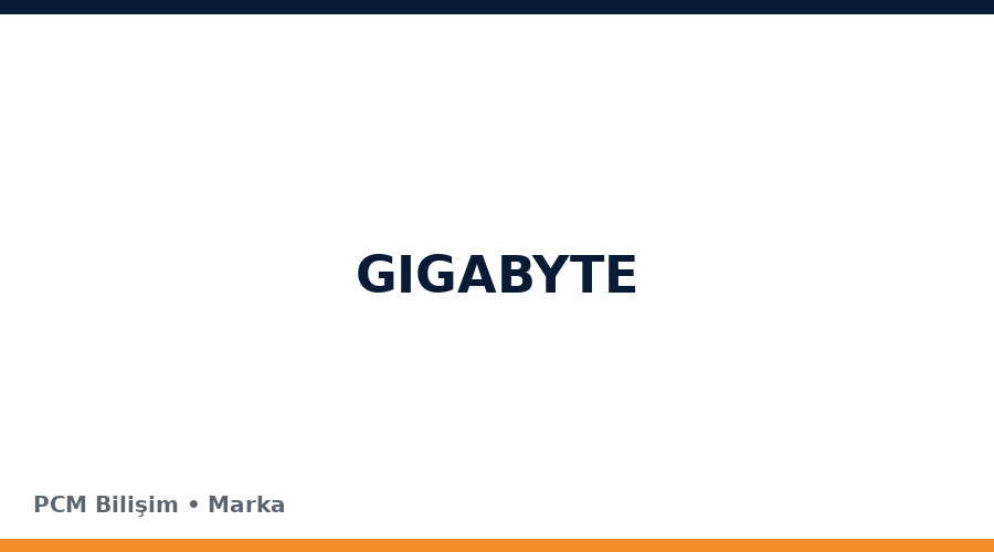 GIGABYTE bilgisayar ve teknoloji markası