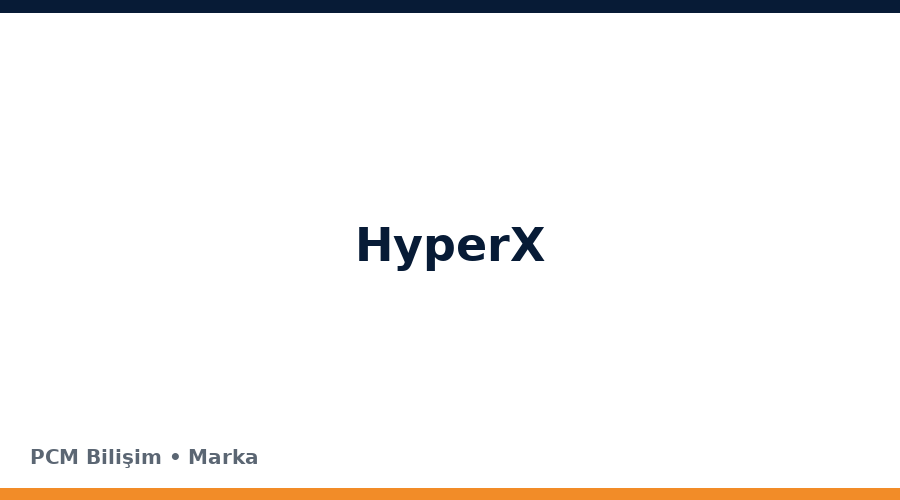 HyperX bilgisayar ve teknoloji markası