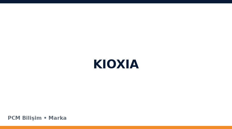 KIOXIA bilgisayar ve teknoloji markası