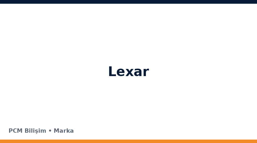 Lexar bilgisayar ve teknoloji markası