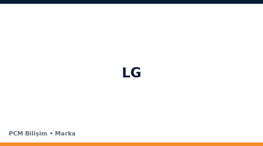 LG bilgisayar ve teknoloji markası