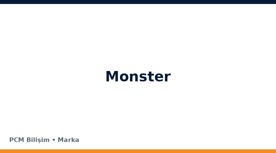 Monster bilgisayar ve teknoloji markası