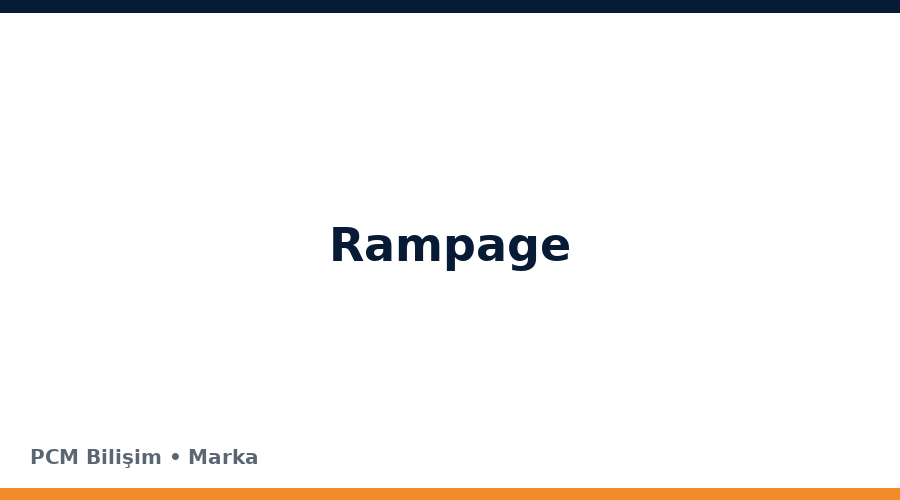 Rampage bilgisayar ve teknoloji markası