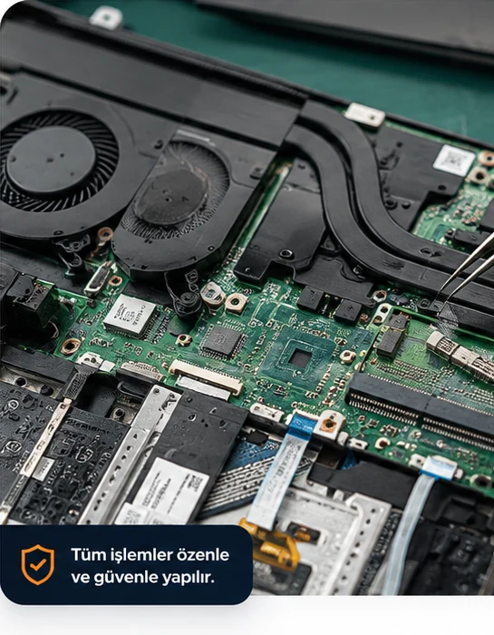 PCM Bilişim laptop teknik servis çalışması