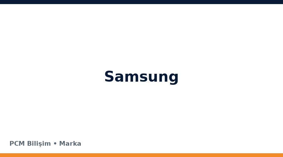 Samsung bilgisayar ve teknoloji markası