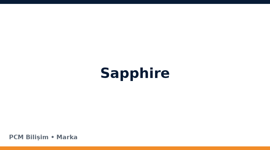 Sapphire bilgisayar ve teknoloji markası