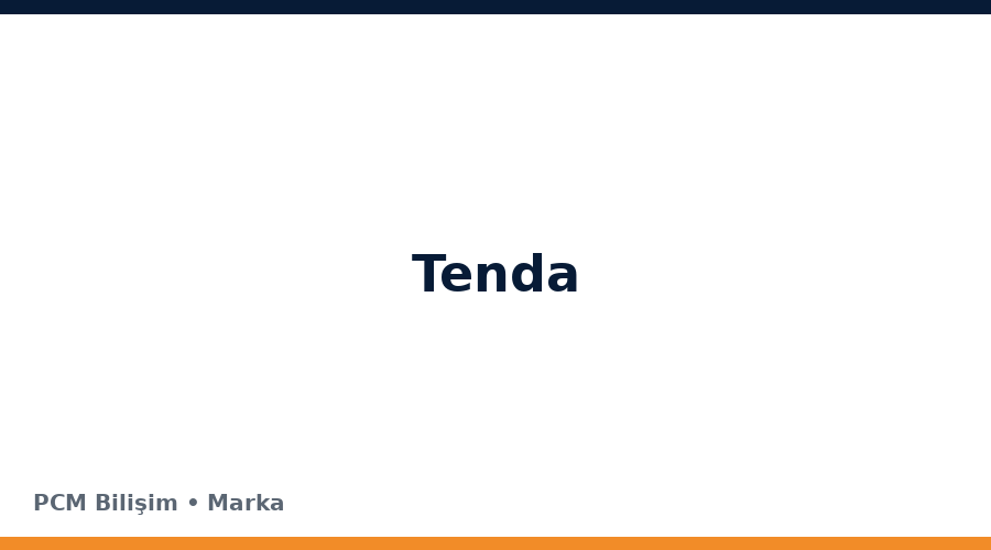 Tenda bilgisayar ve teknoloji markası