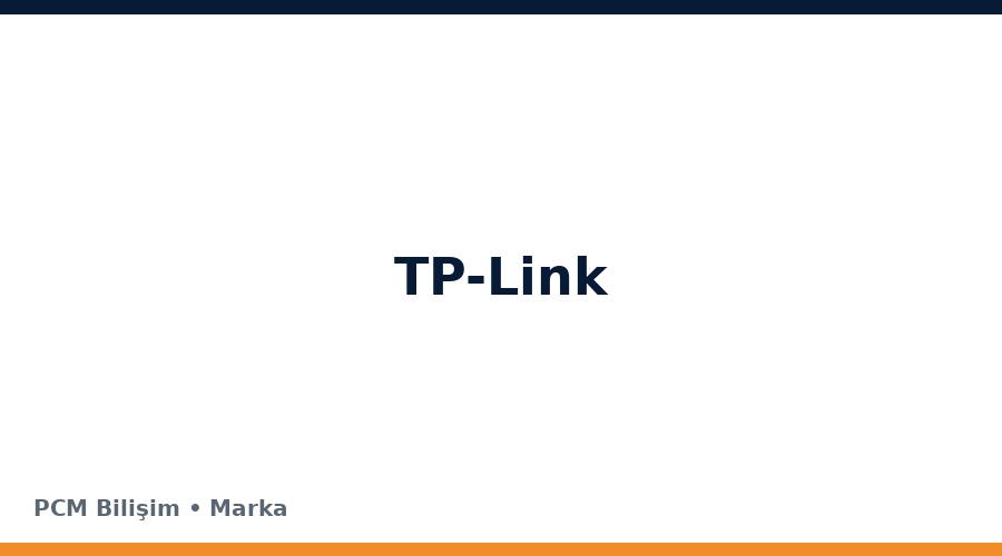 TP-Link bilgisayar ve teknoloji markası
