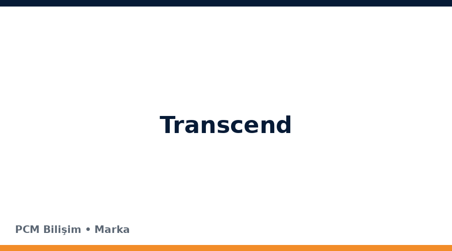 Transcend bilgisayar ve teknoloji markası