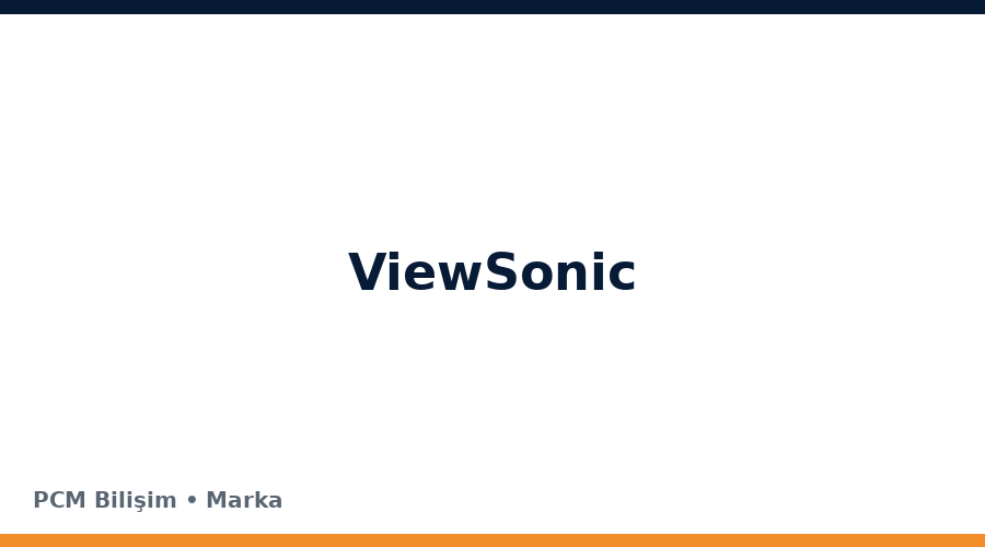 ViewSonic bilgisayar ve teknoloji markası