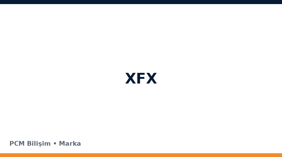 XFX bilgisayar ve teknoloji markası