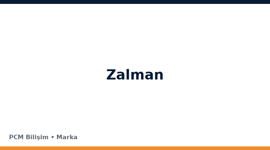 Zalman bilgisayar ve teknoloji markası