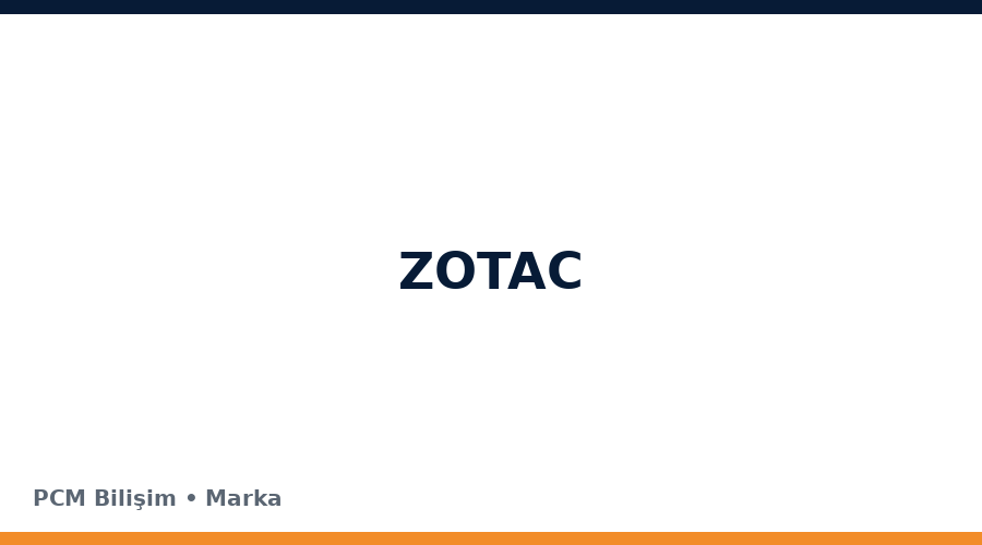 ZOTAC bilgisayar ve teknoloji markası